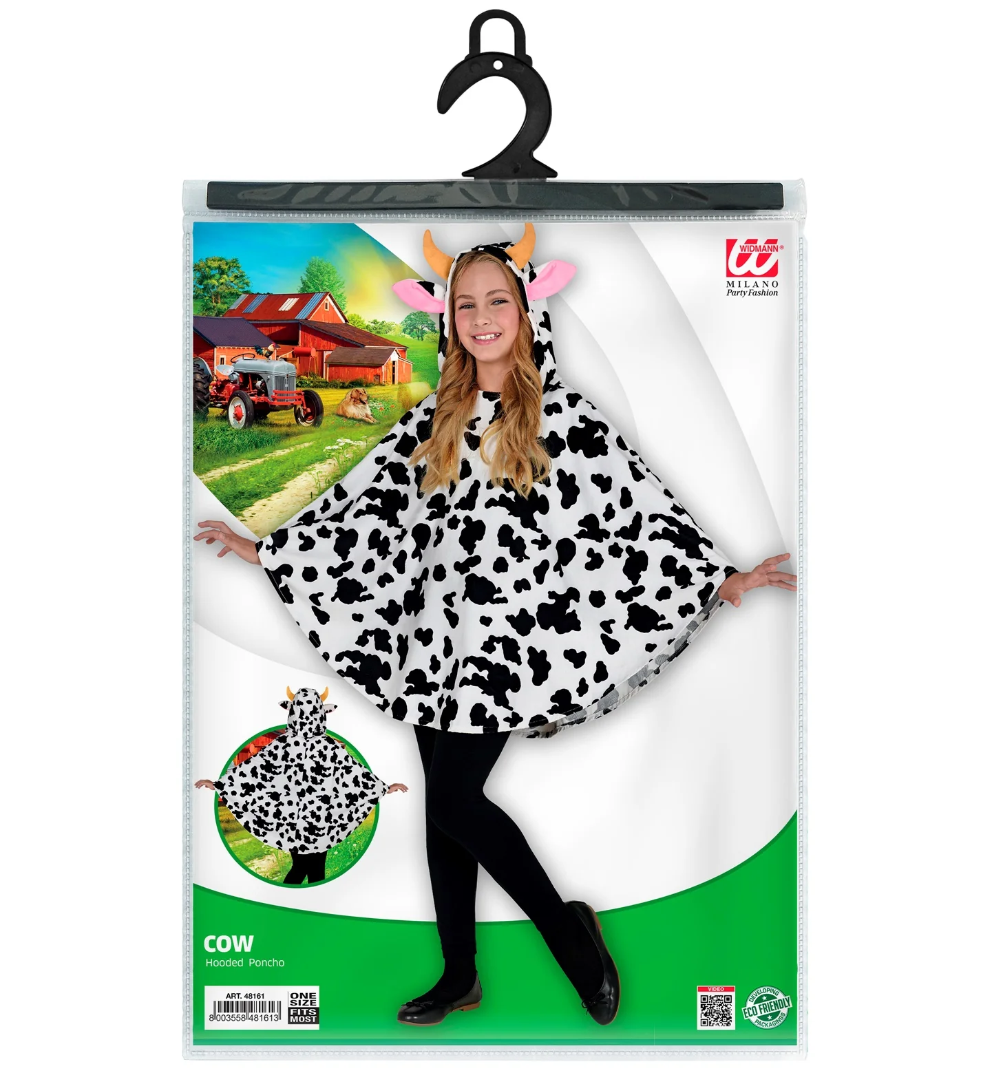 Koeien poncho met muts kinderen - Image 5