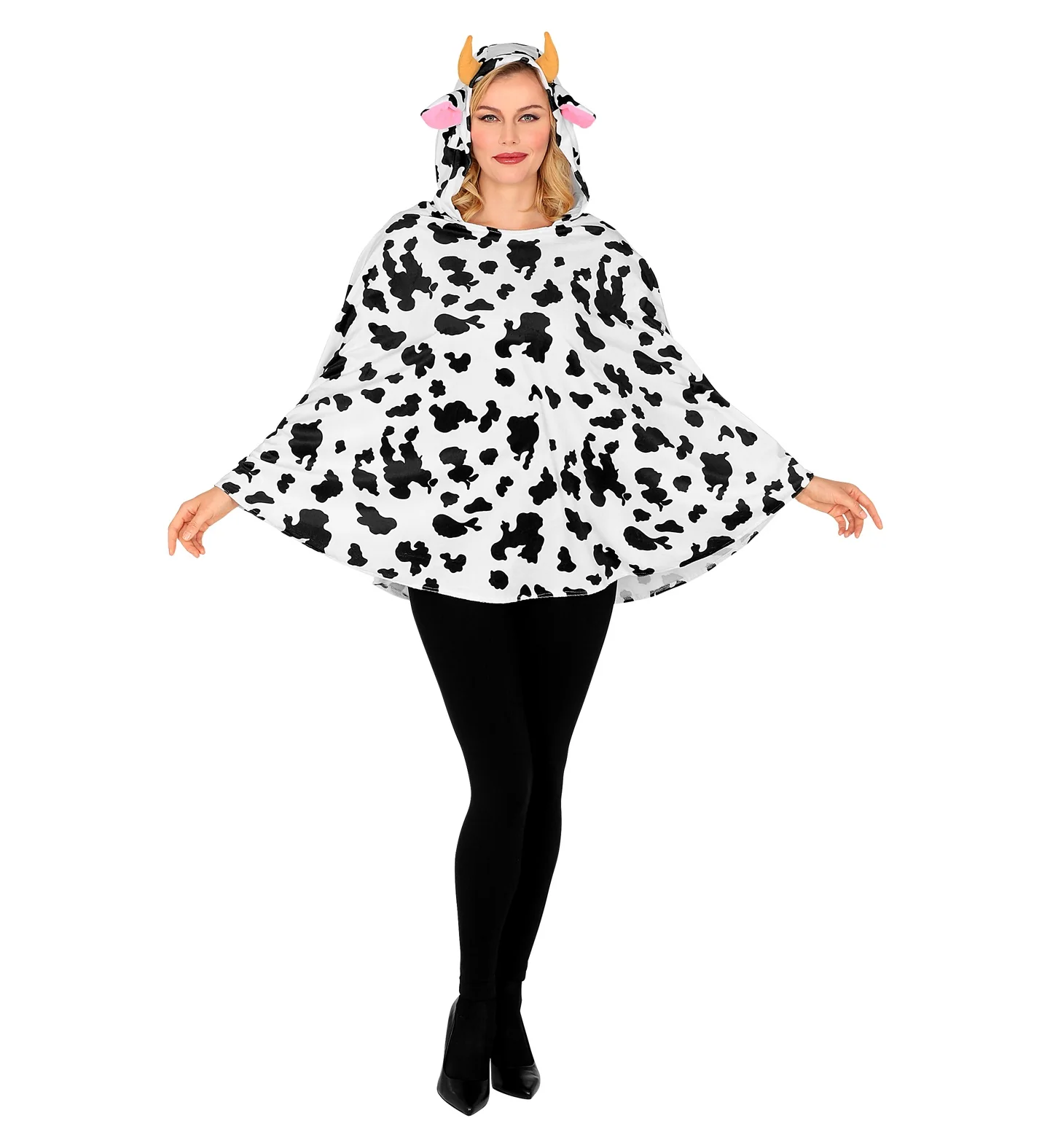 Koeien poncho met muts volwassenen - Image 2