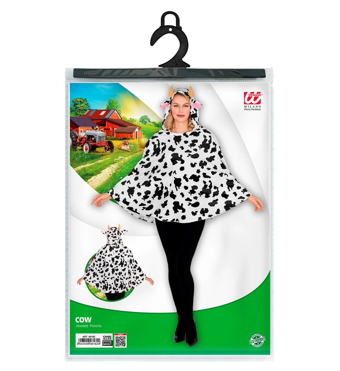 Koeien poncho met muts volwassenen - Image 5