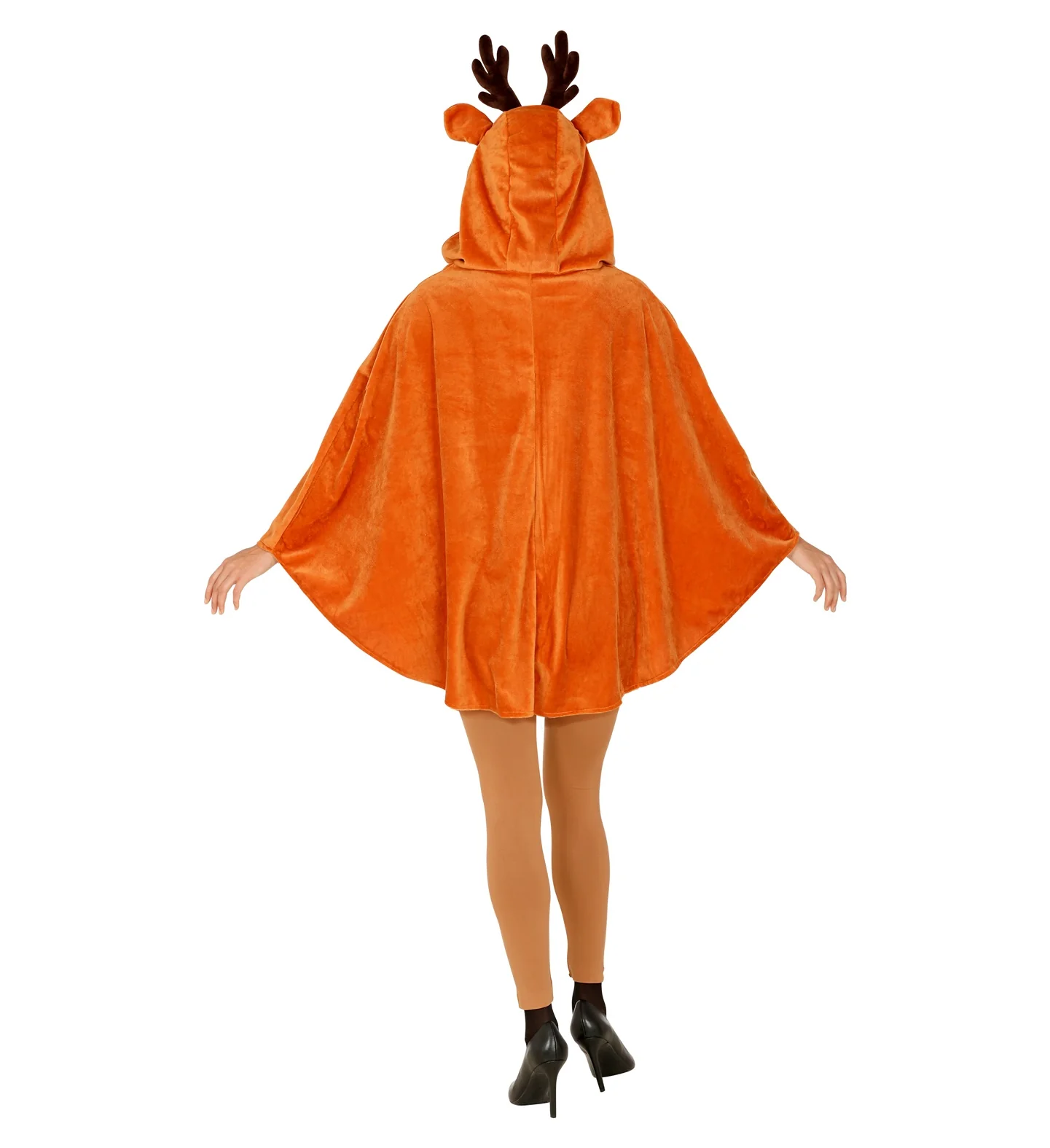 Rendier poncho met muts volwassenen - Image 3