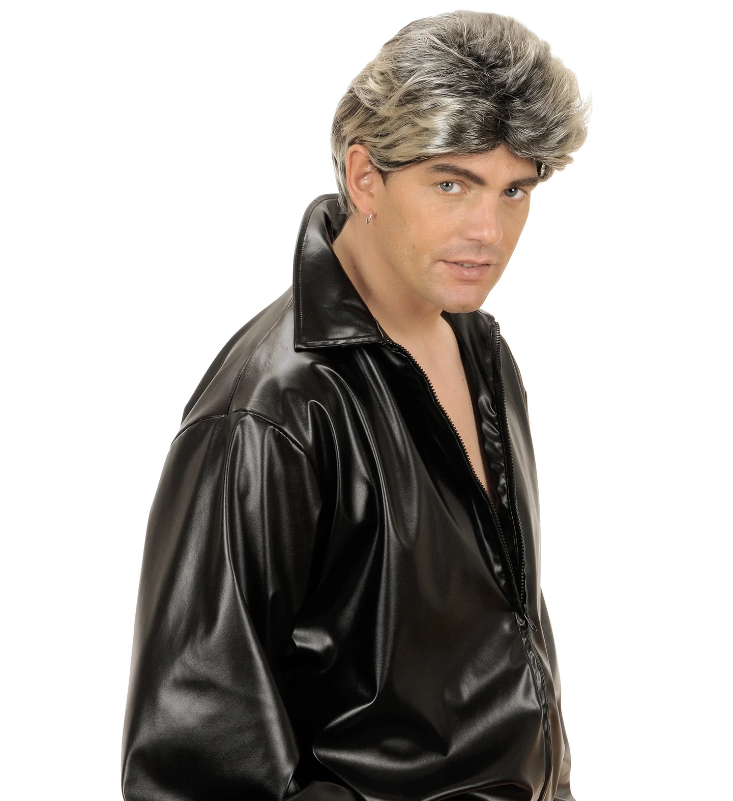 Jaren 80 pruik popster Ricky Martin blond zwart - Image 3