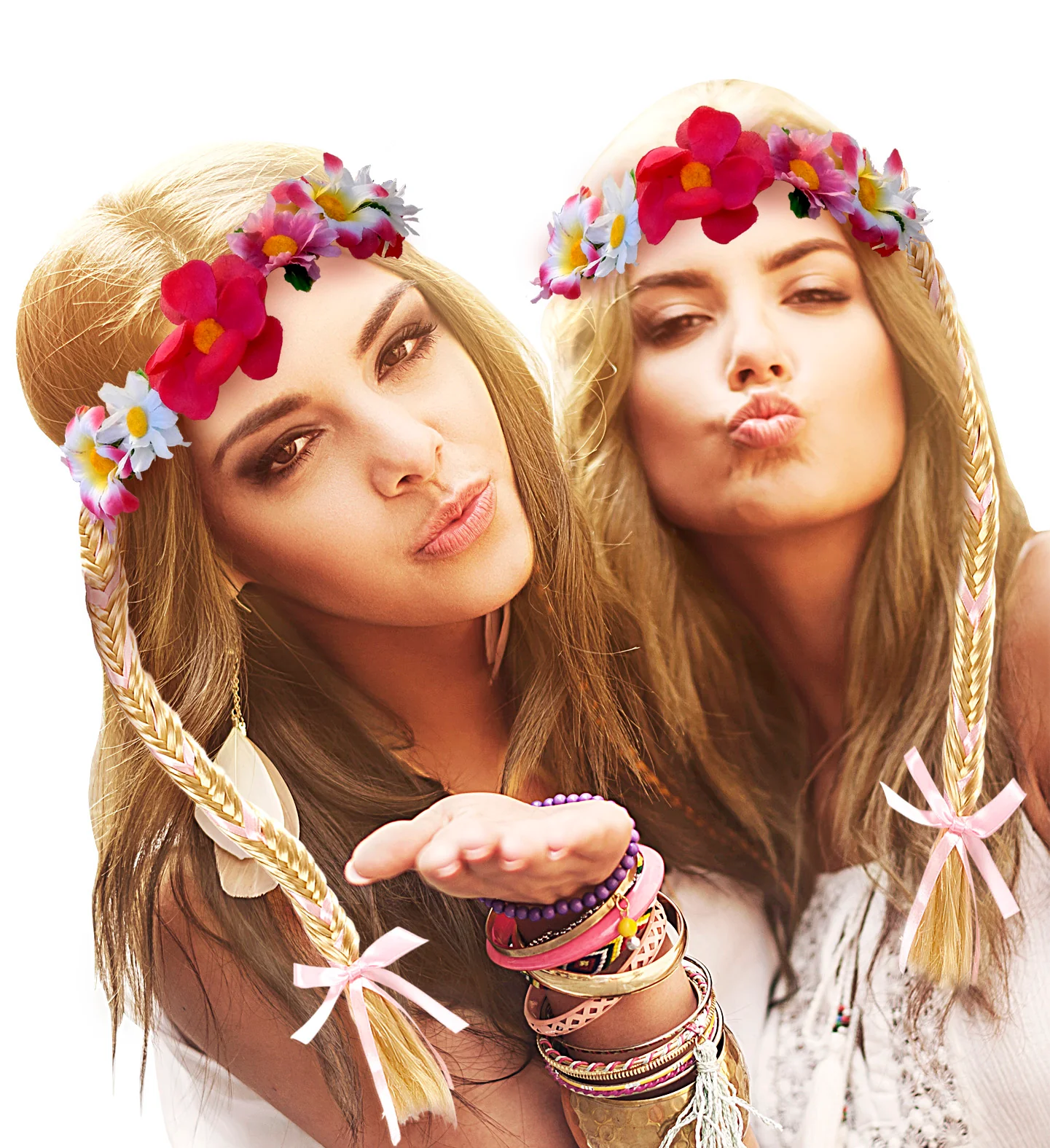 Prachtige bloemen hoofdbandjes voor hippies - Image 4