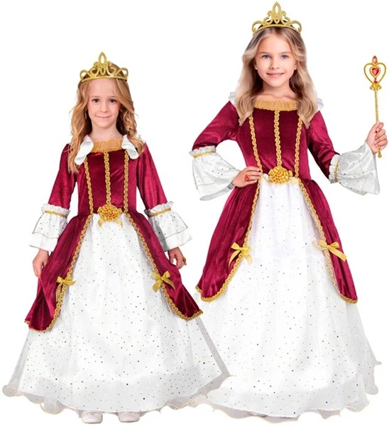 Prinses rood kostuum Luuke kinderen - Image 5