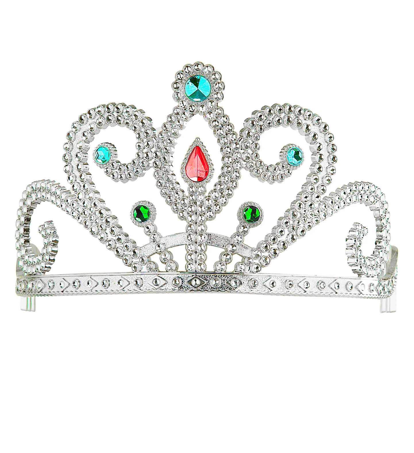 Prinsessenkroon met diamanten zilver