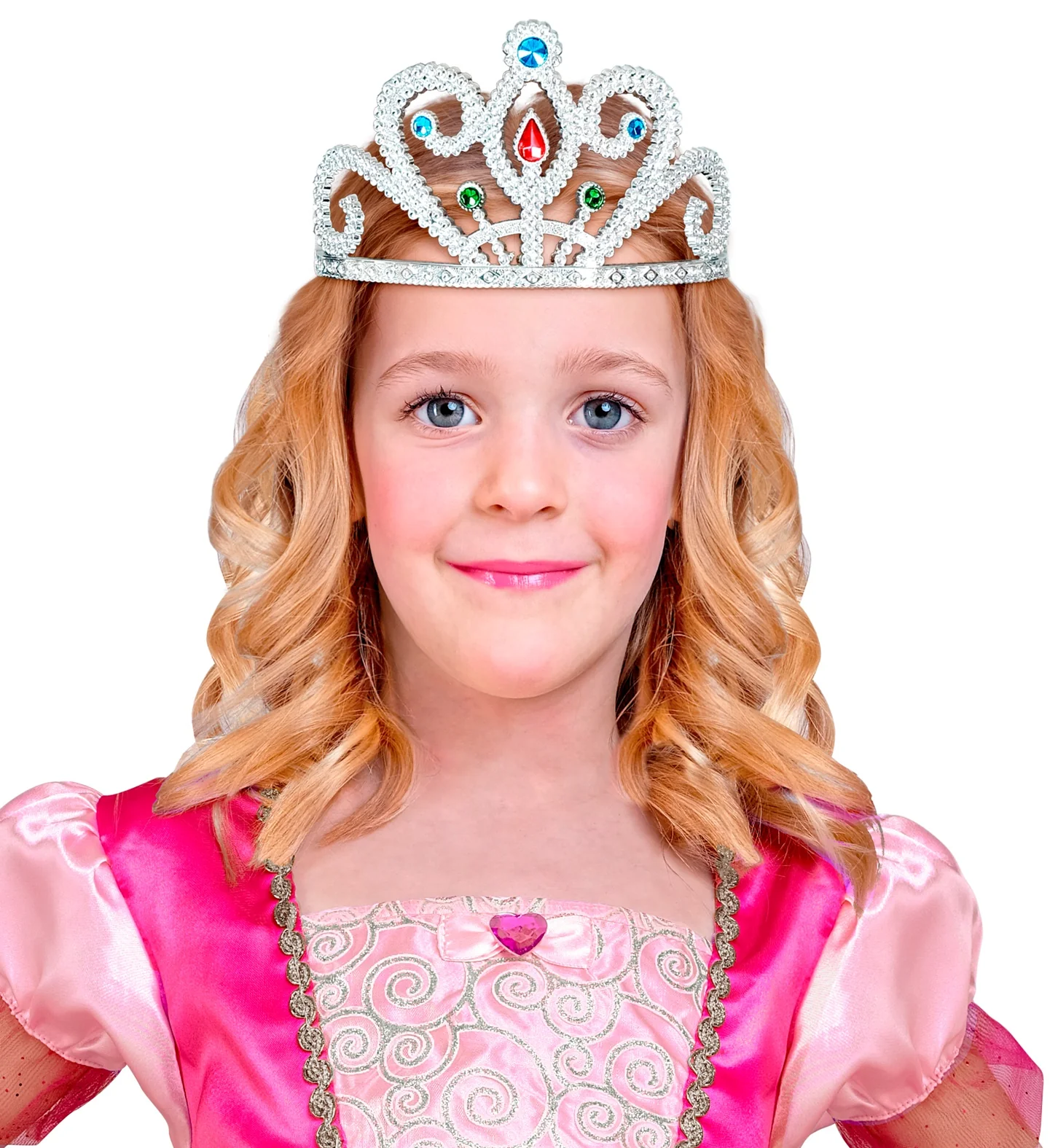 Prinsessenkroon met diamanten zilver - Image 3
