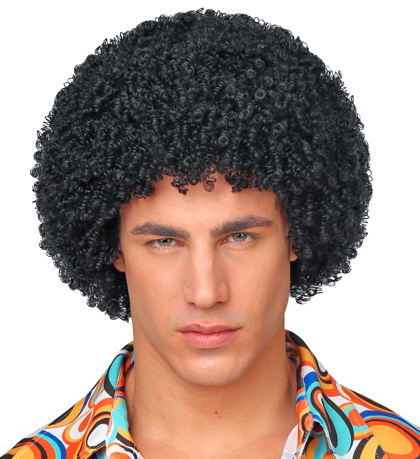 Pruik 70's Jesse zwart - Image 2