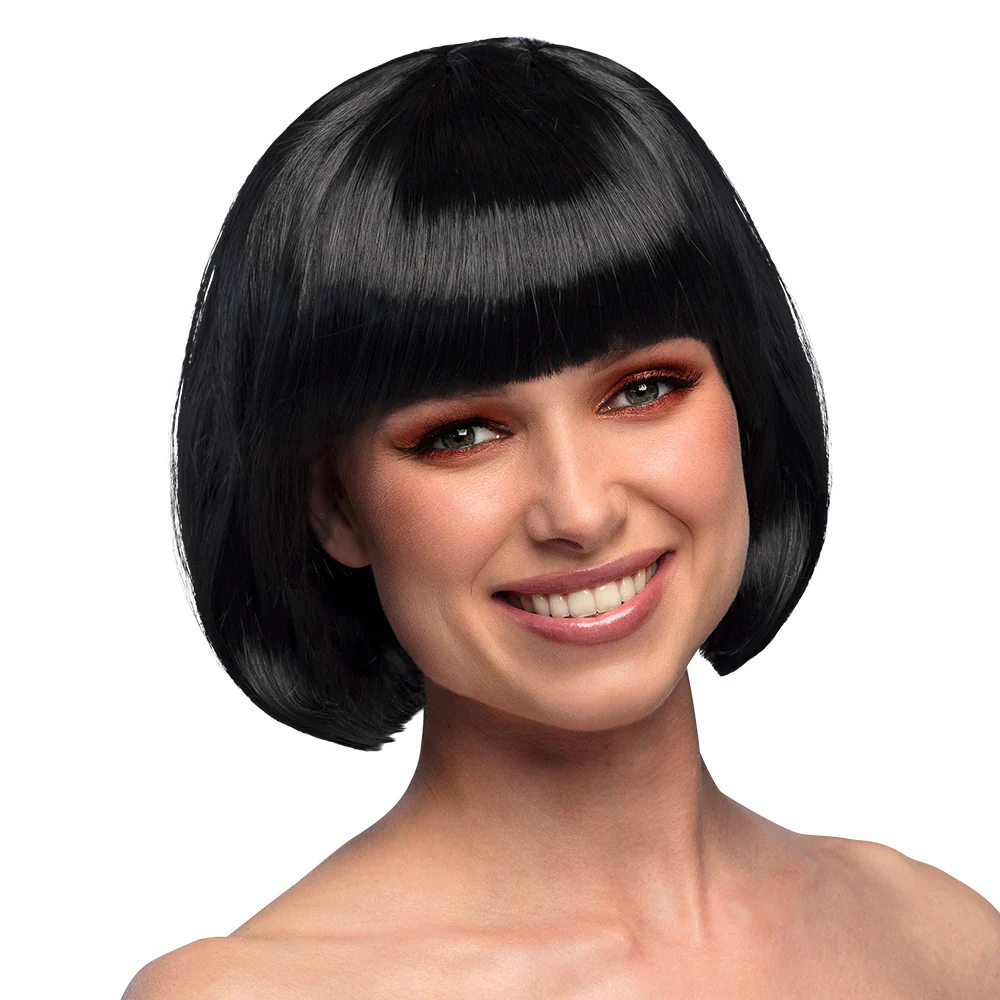 Boblijn pruik Cabaret zwart