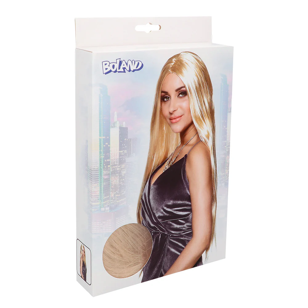 Lange blonde pruik Charming blond - Image 2