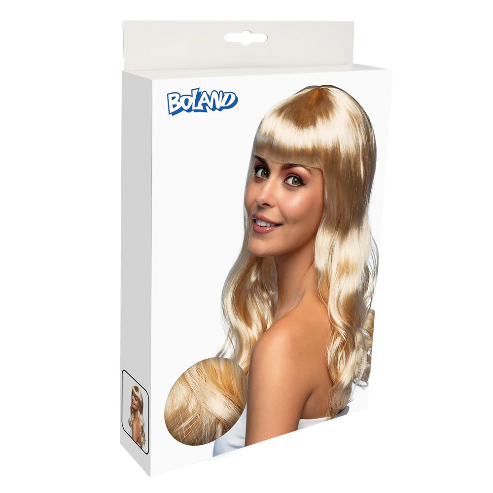 Blonde pruik lang golvend haar Chique - Image 4