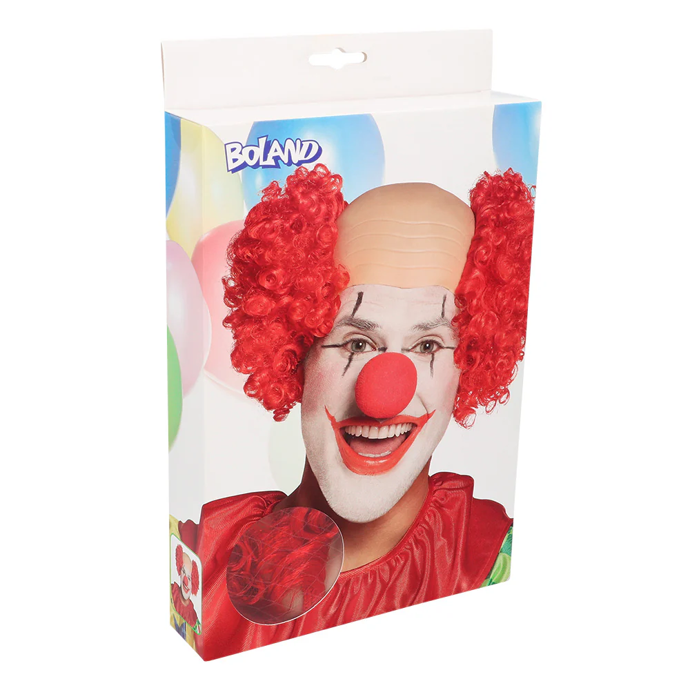 Clownspruik Baldy kaal hoofd - Image 2