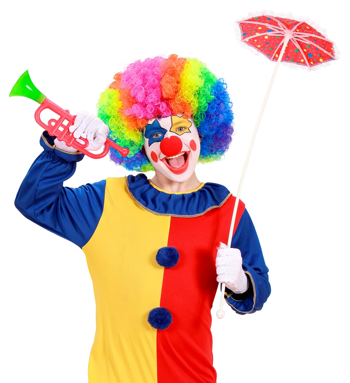 Pruik Clown Multikleuren - Image 2