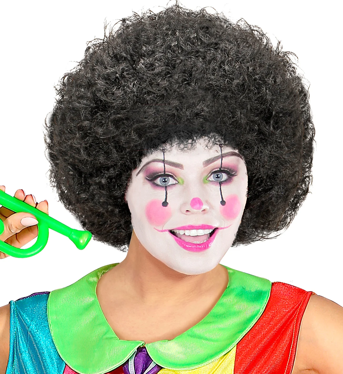pruik clown zwart - Image 3