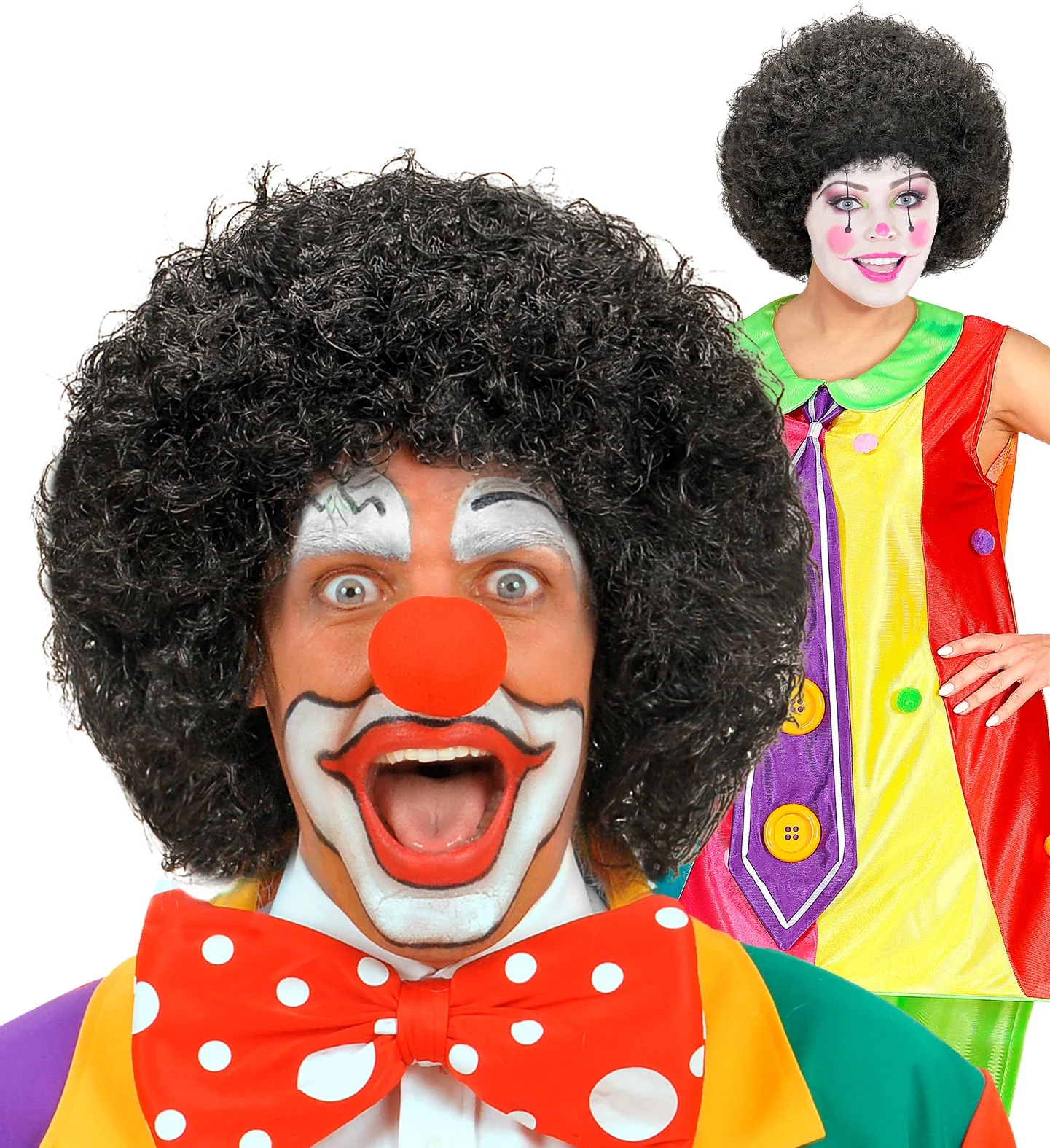 pruik clown zwart - Image 4
