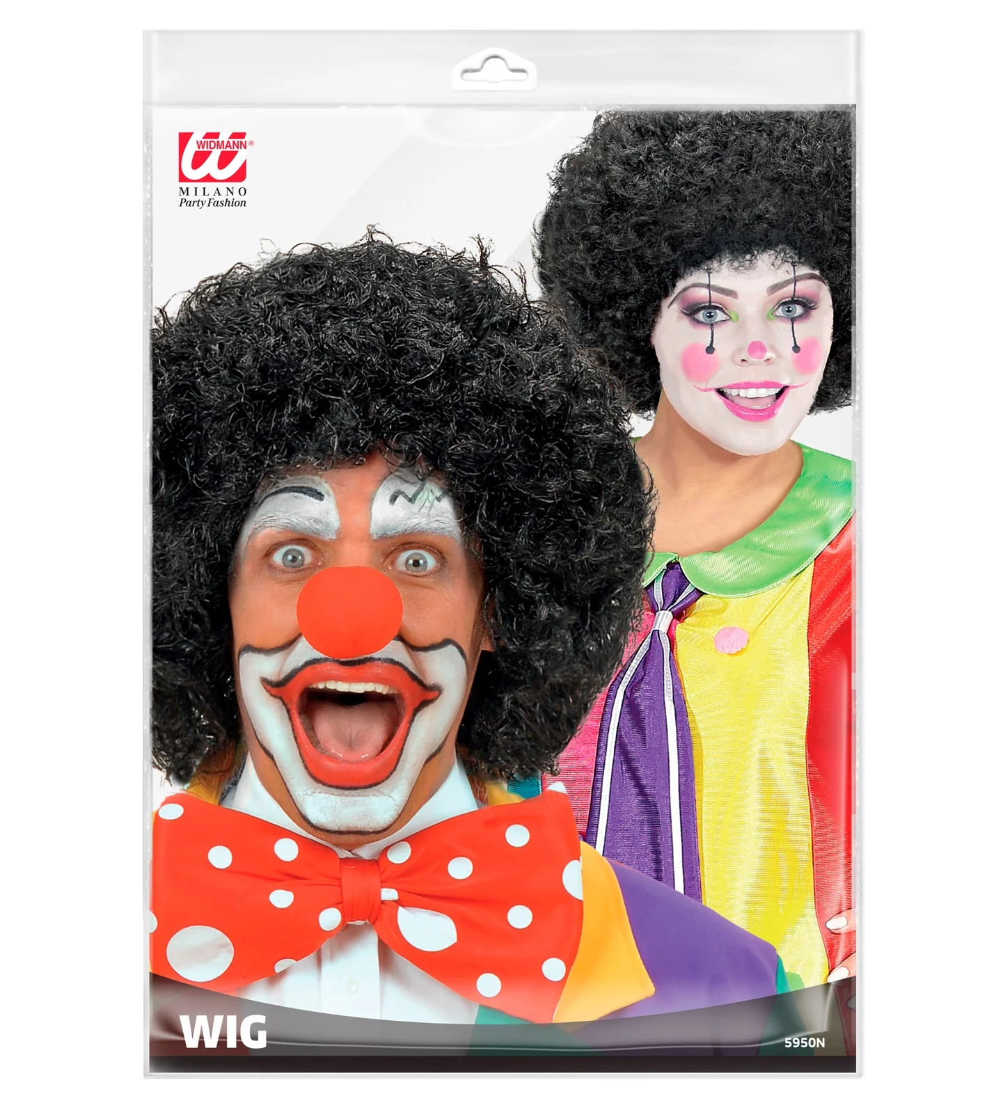 pruik clown zwart - Image 5