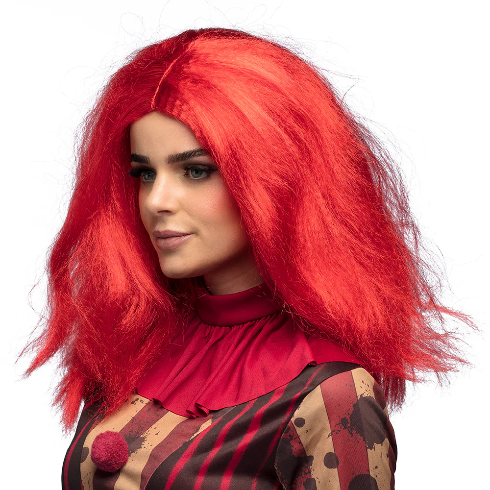Pruik Clownette rood - Image 3