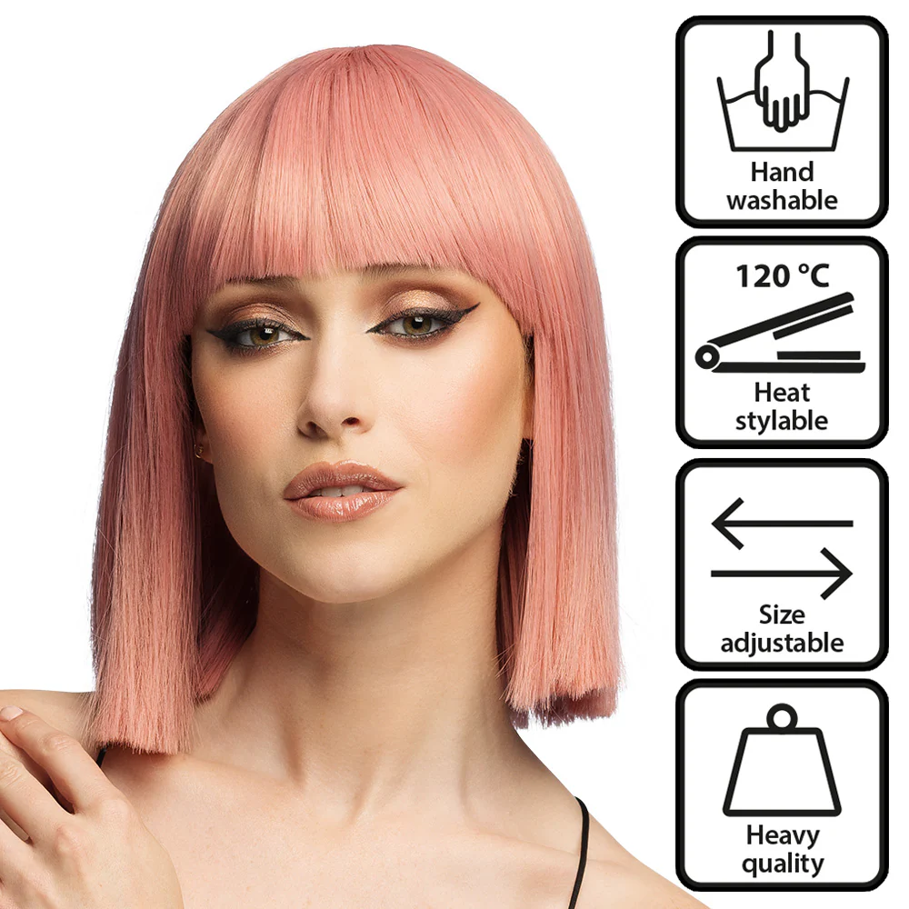 Pruik Djamilla coral pink - Image 2