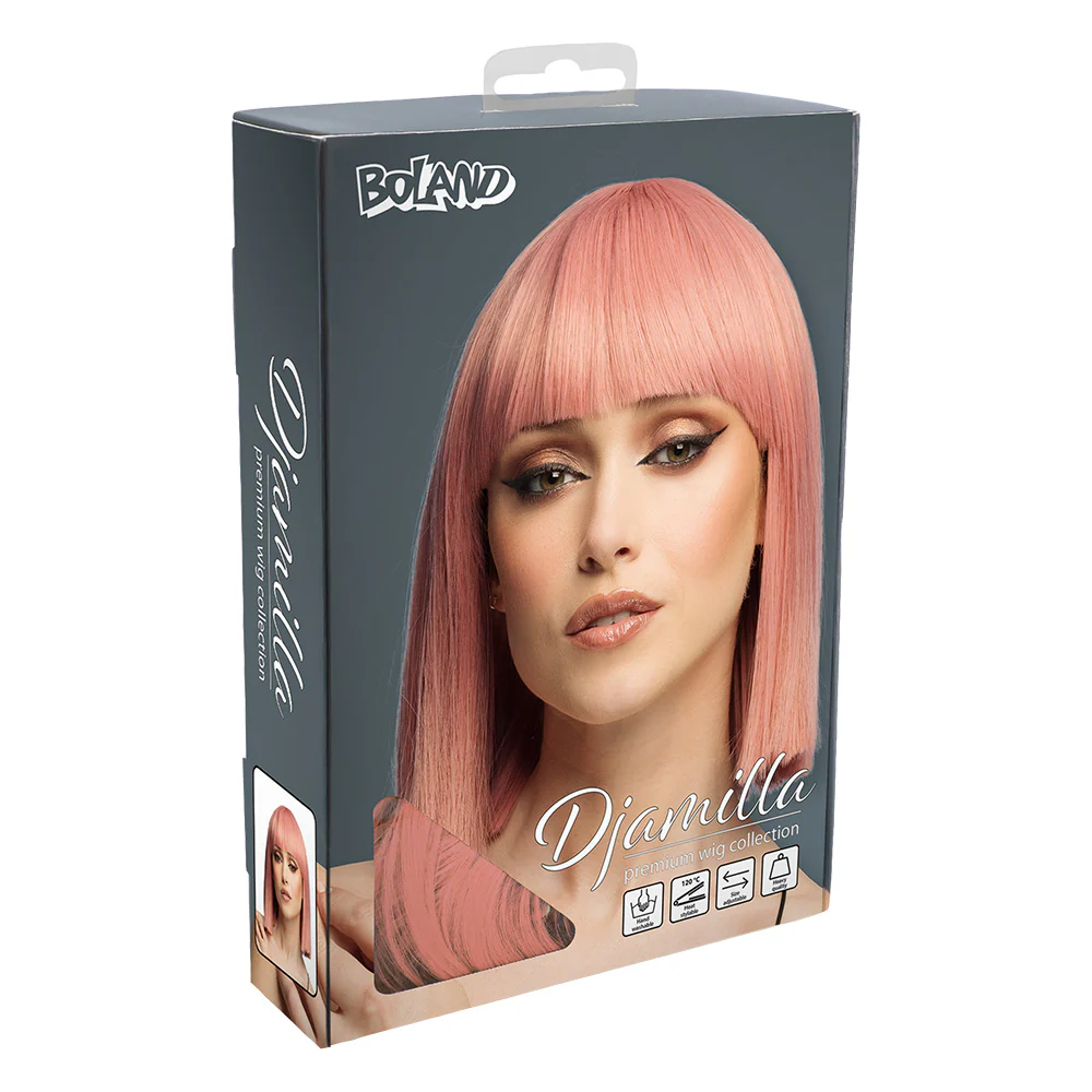 Pruik Djamilla coral pink - Image 5