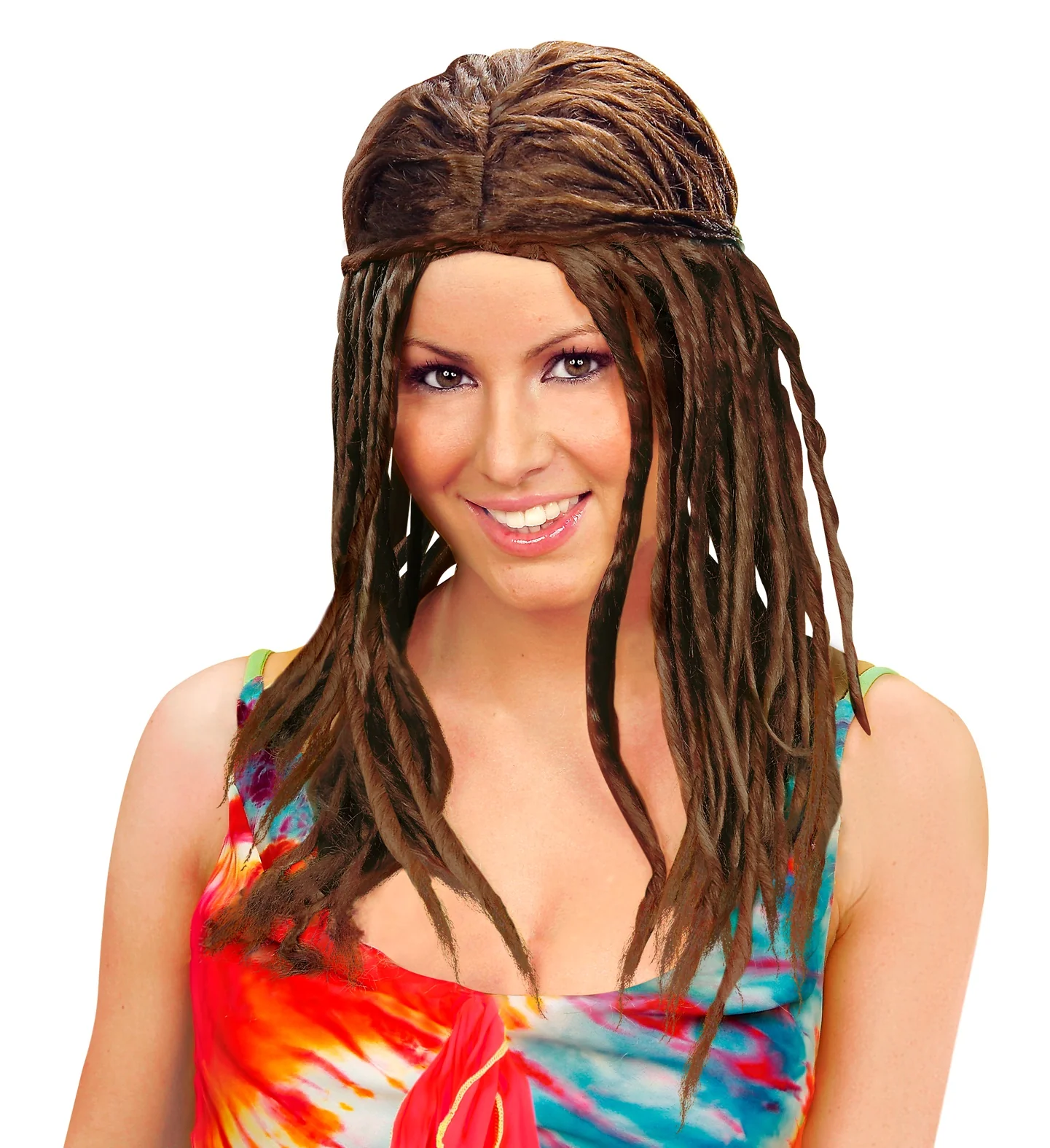 Pruik, Dreadlocks Bruin - Image 2