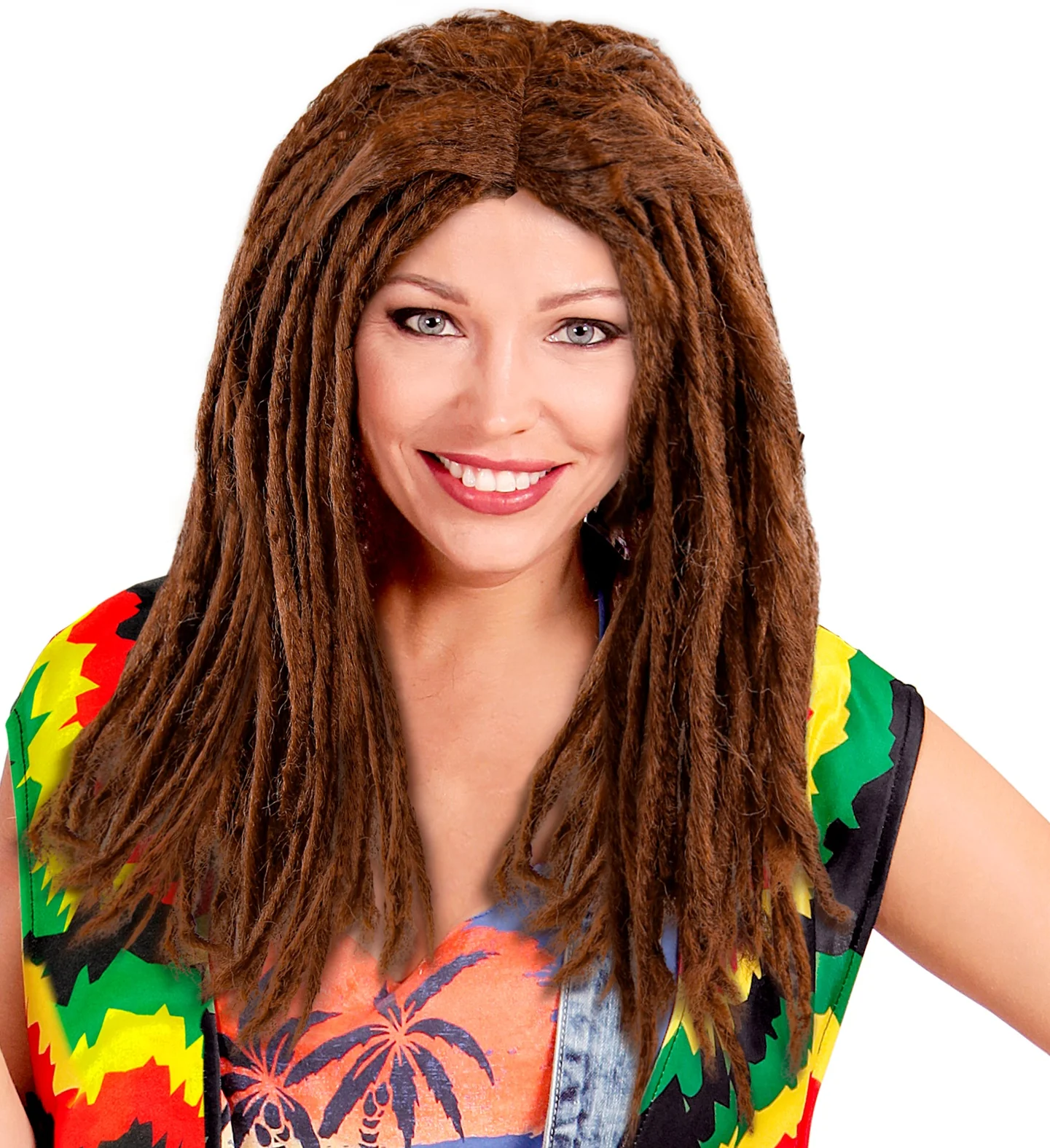 Pruik, Dreadlocks Bruin - Image 4