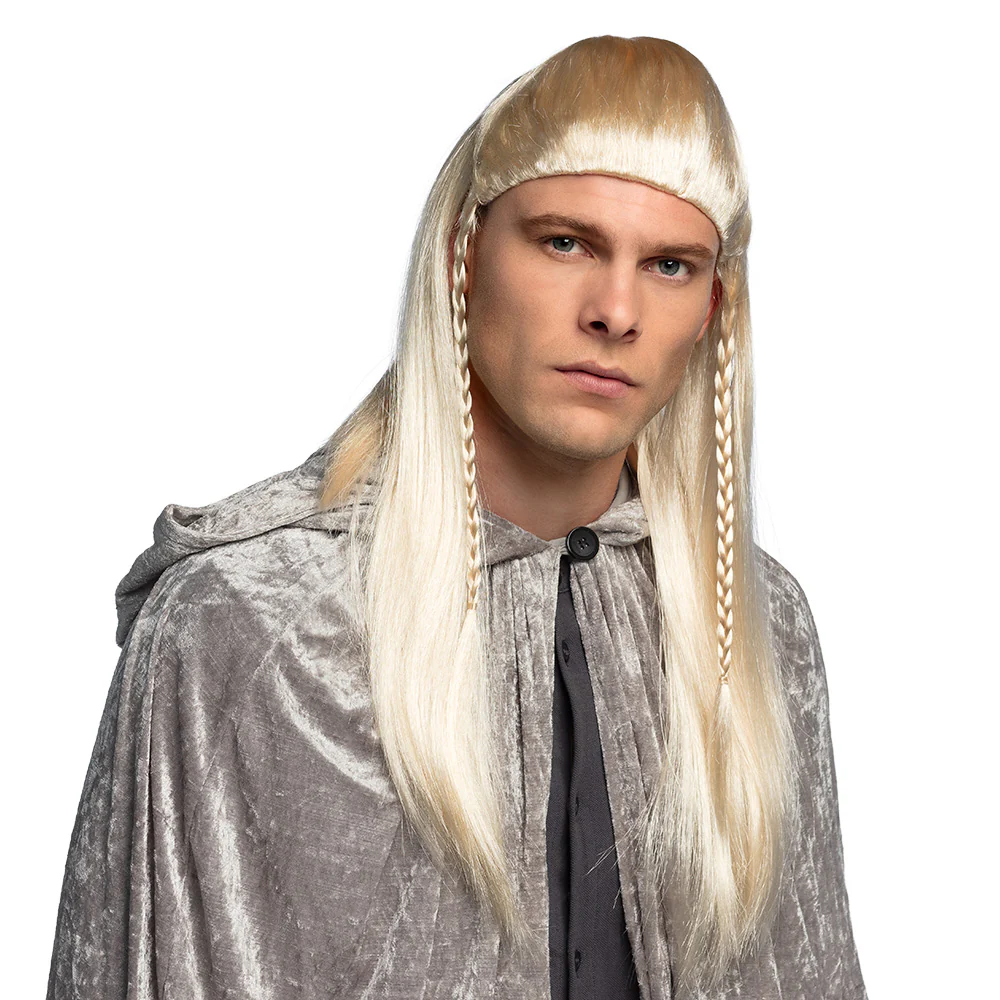 Elfen pruik lang blond