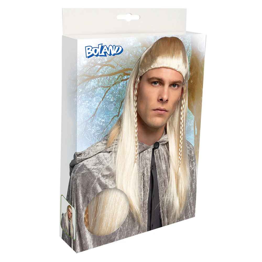 Elfen pruik lang blond - Image 5