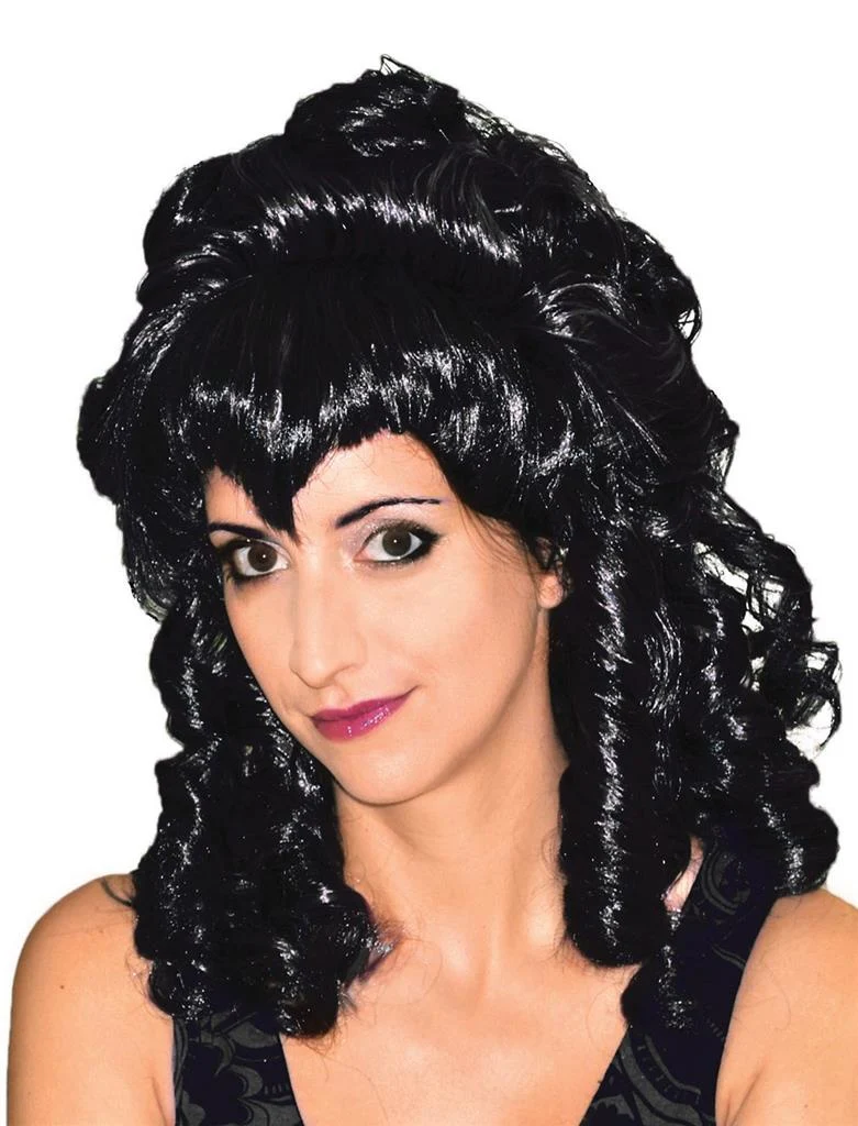 Pruik gothic Alice in zwart