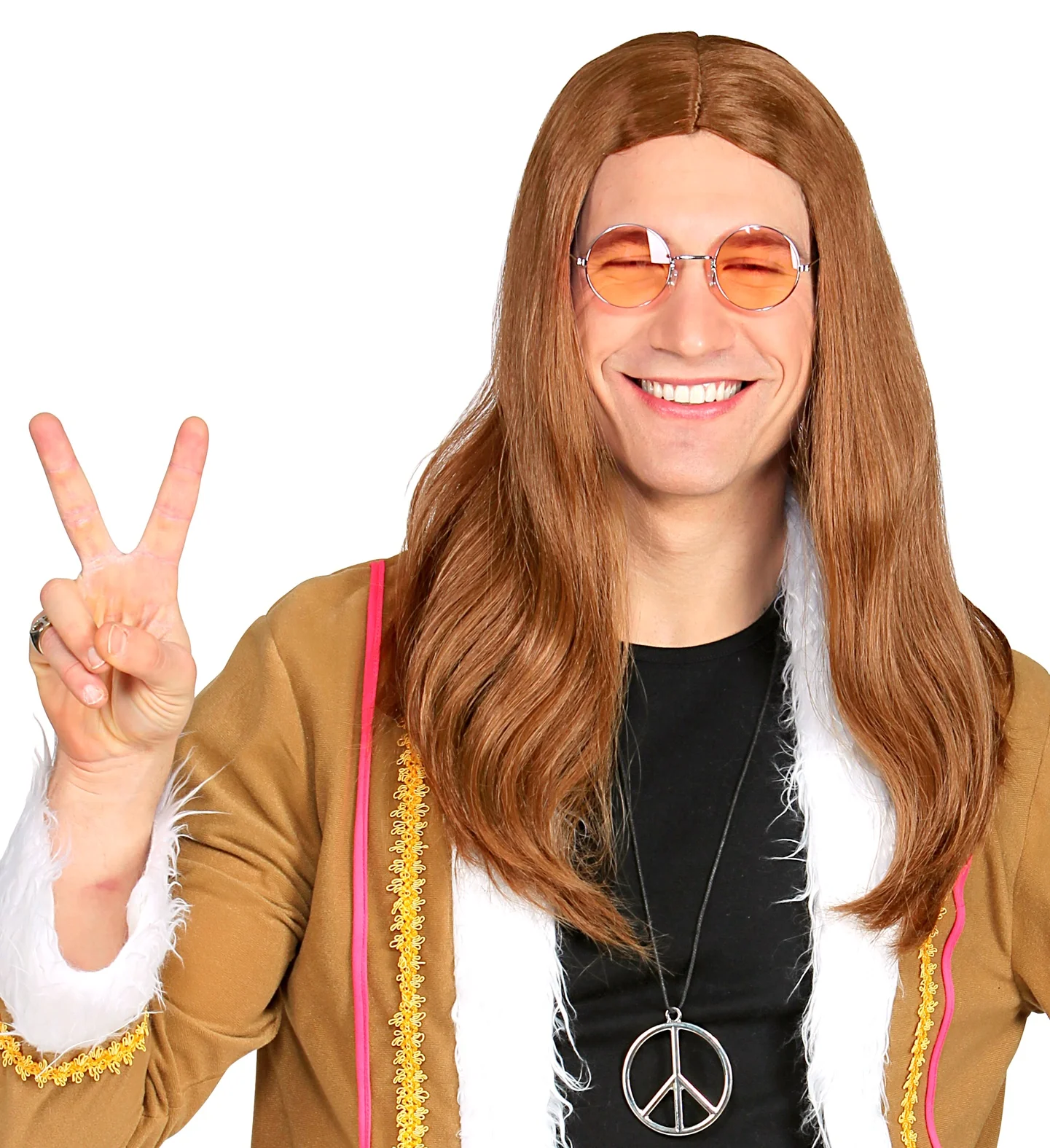 Hippie pruik Groovy dude - Image 2