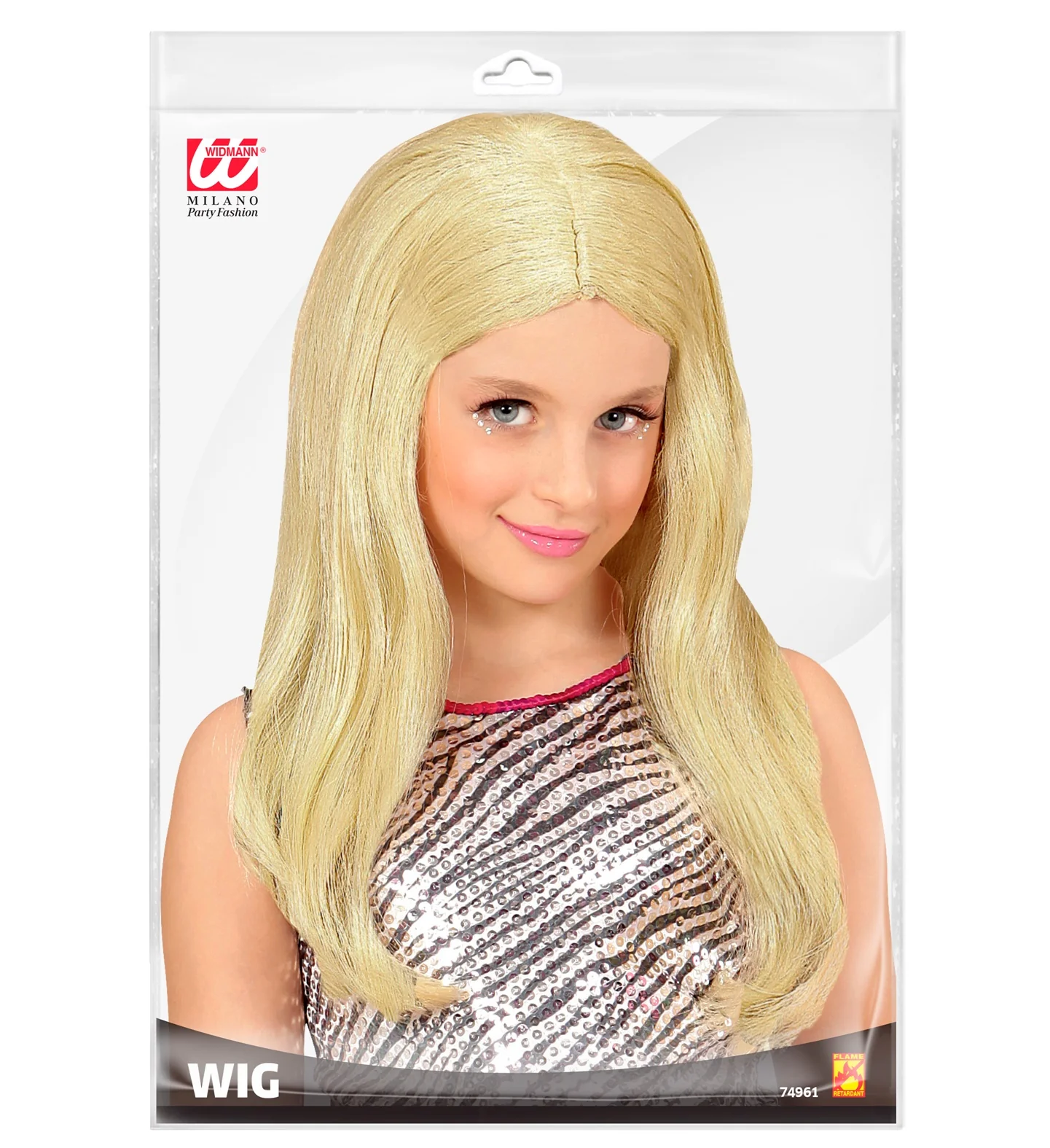Pruik, Hanna Blond Kind - Image 3
