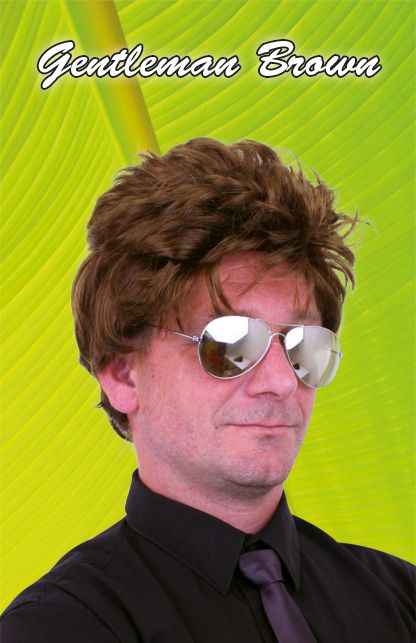 Pruik Harry bruin - Image 2