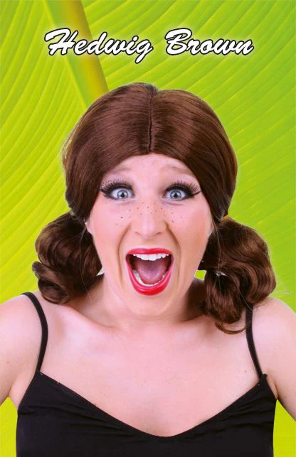 Pruik Hedwig bruin - Image 2