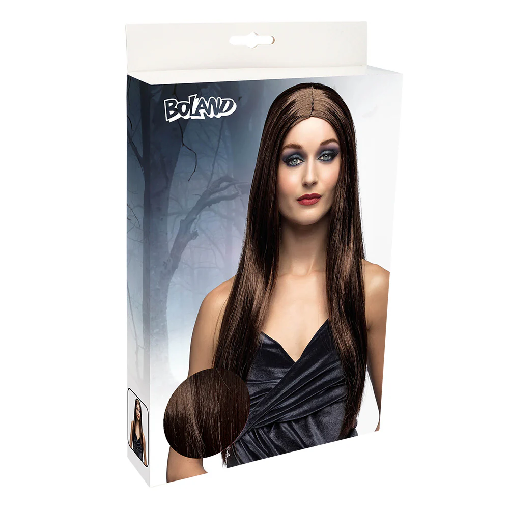 Pruik lang haar bruin stijl - Image 4