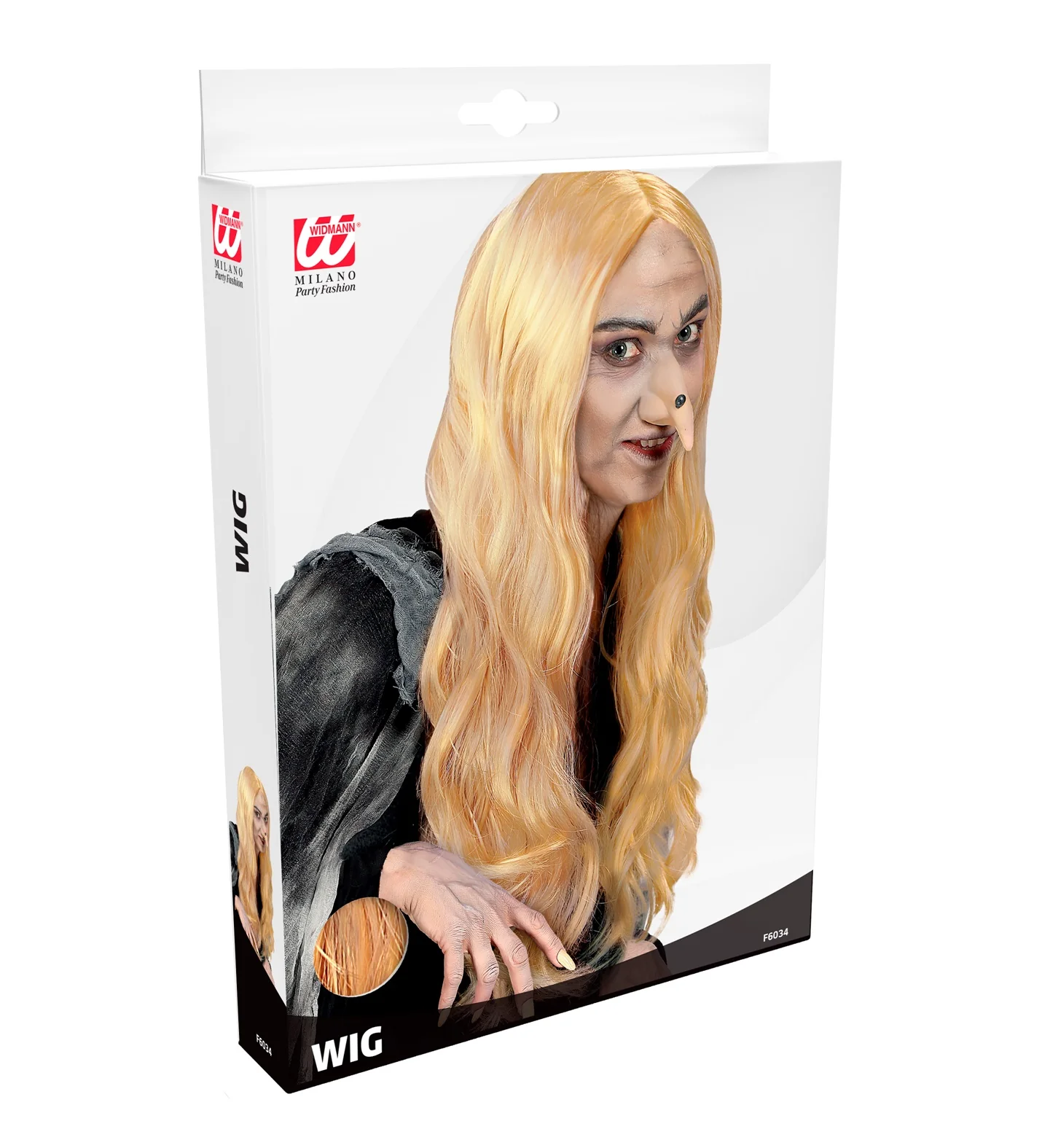 Pruik Heks Morgana Blond (In Plastic Doos) - Image 3