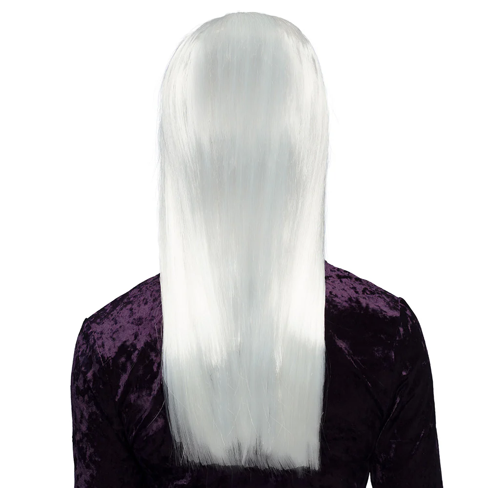 Pruik lang haar wit Heks - Image 3