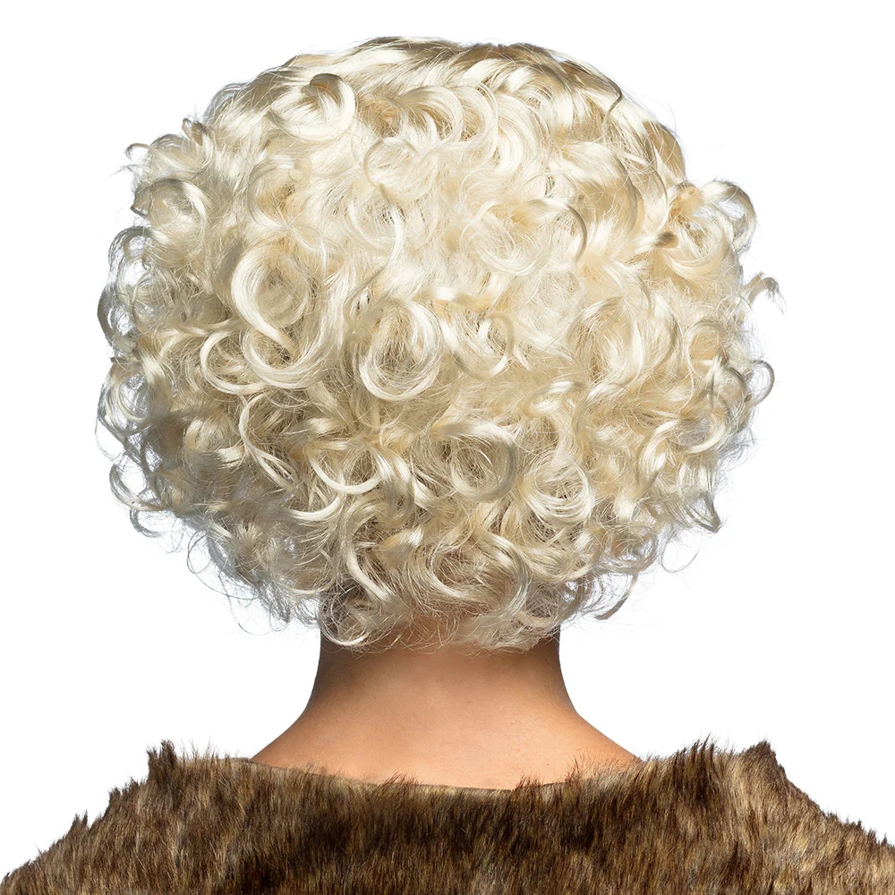 Pruik Helen blonde krullen - Image 3