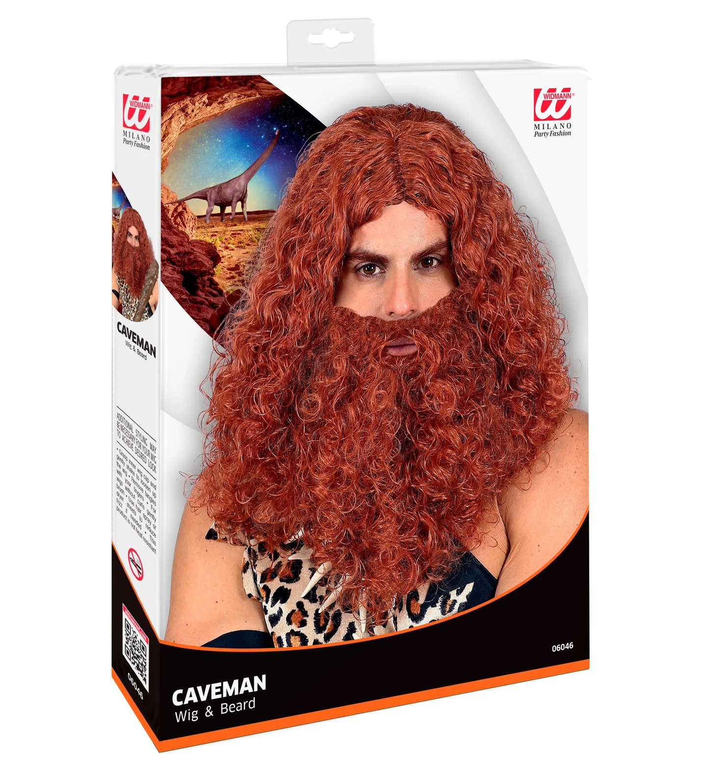 Pruik Holbewoner Met Baard - Image 3