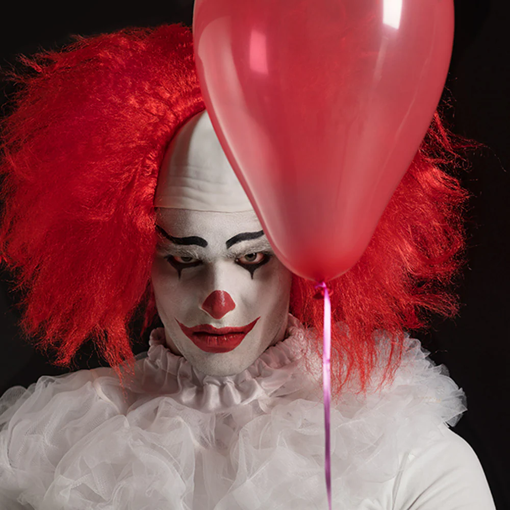 Pruik Horror clown rode haren - Image 2