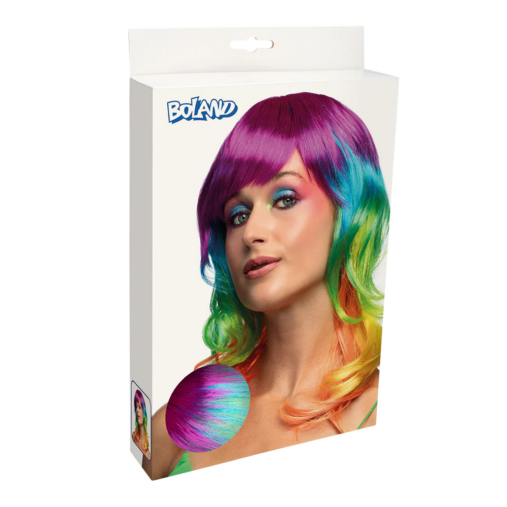 Pruik Kandy regenboog - Image 4