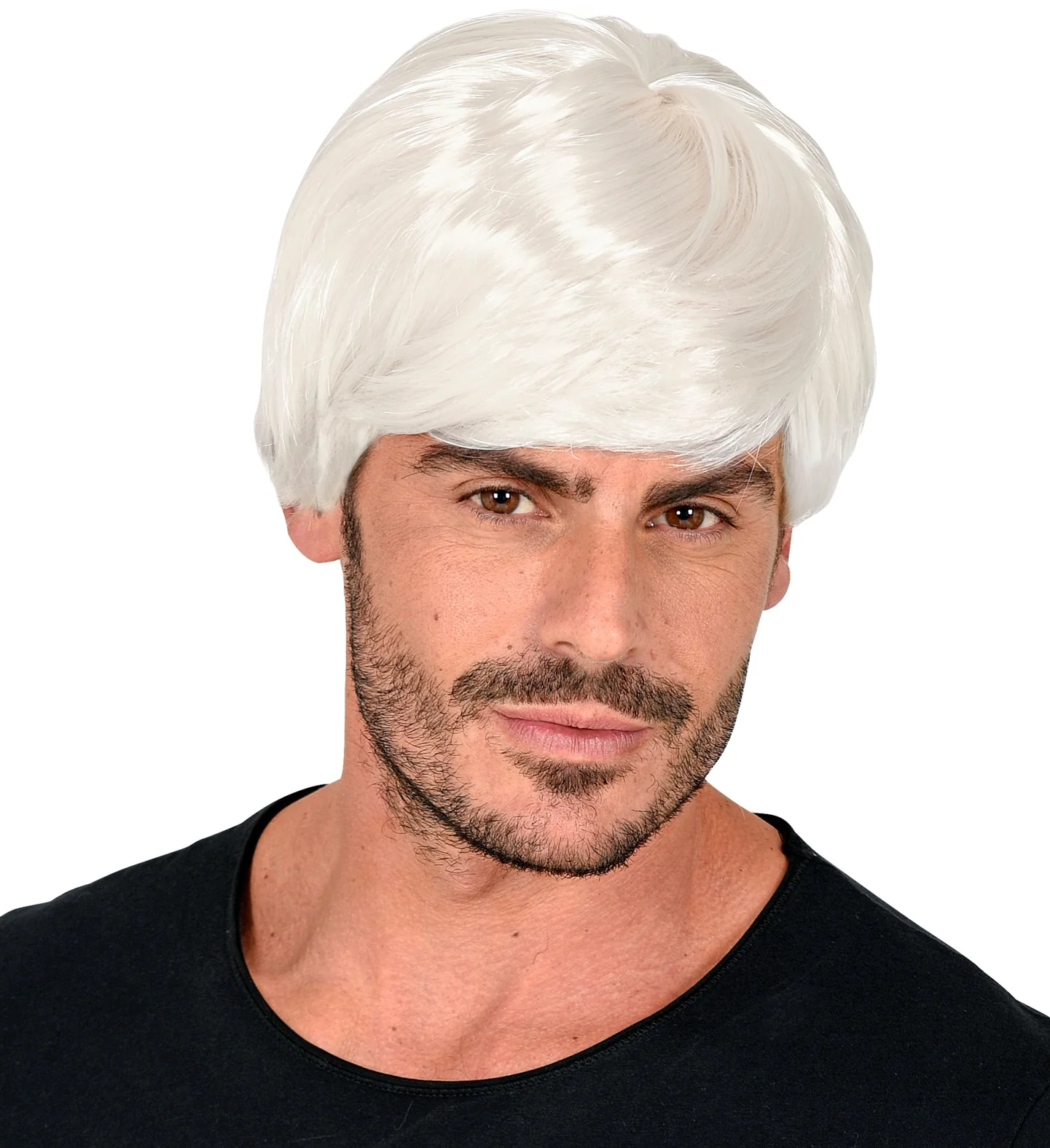 Witte karakter pruik heren - Image 2