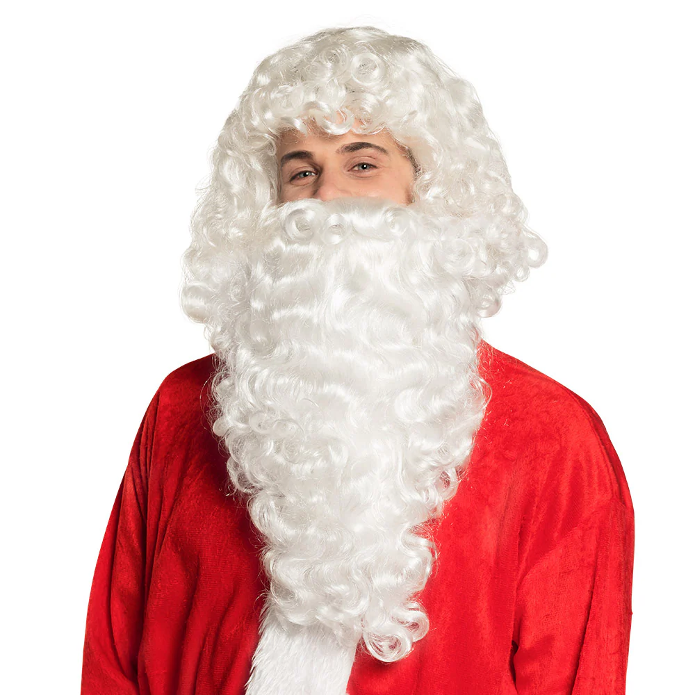 Pruik Kerstman met lange baard - Image 2
