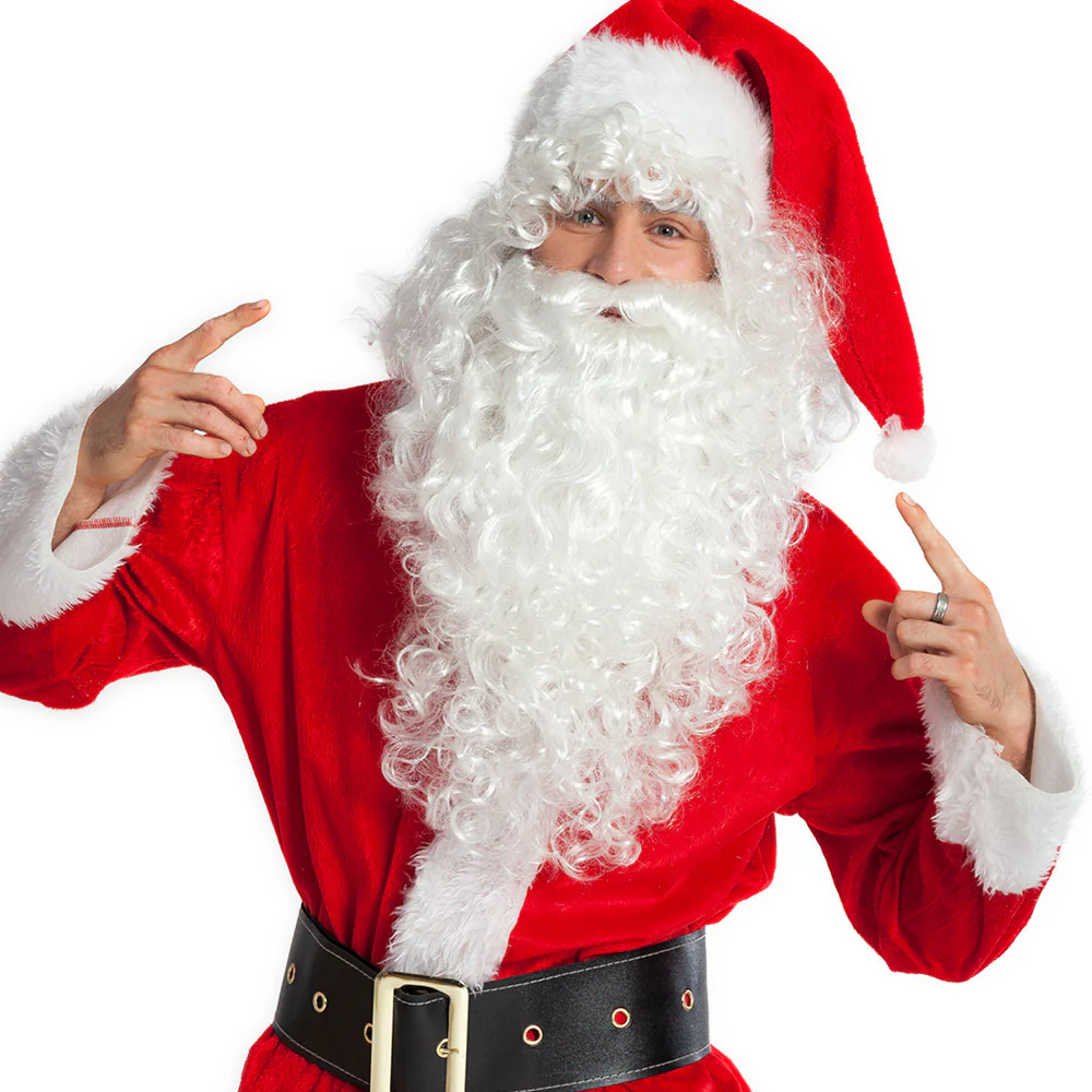 Pruik Kerstman met lange baard - Image 3
