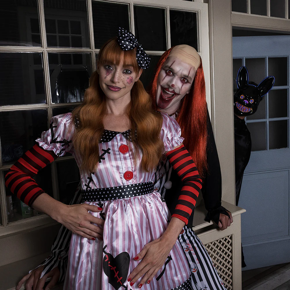 Pruik Killer clown kaal hoofd - Image 4