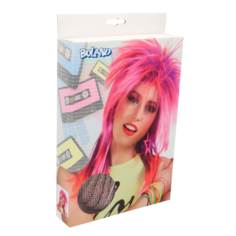 Rock pruik Kimberley roze/paars - Image 2
