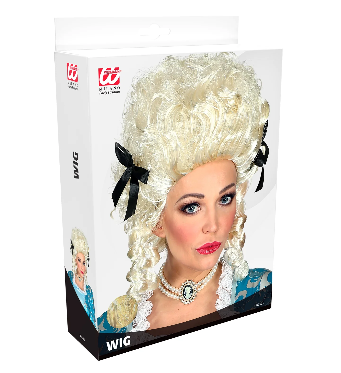 Pruik Koloniale vrouw ivoor - Image 3