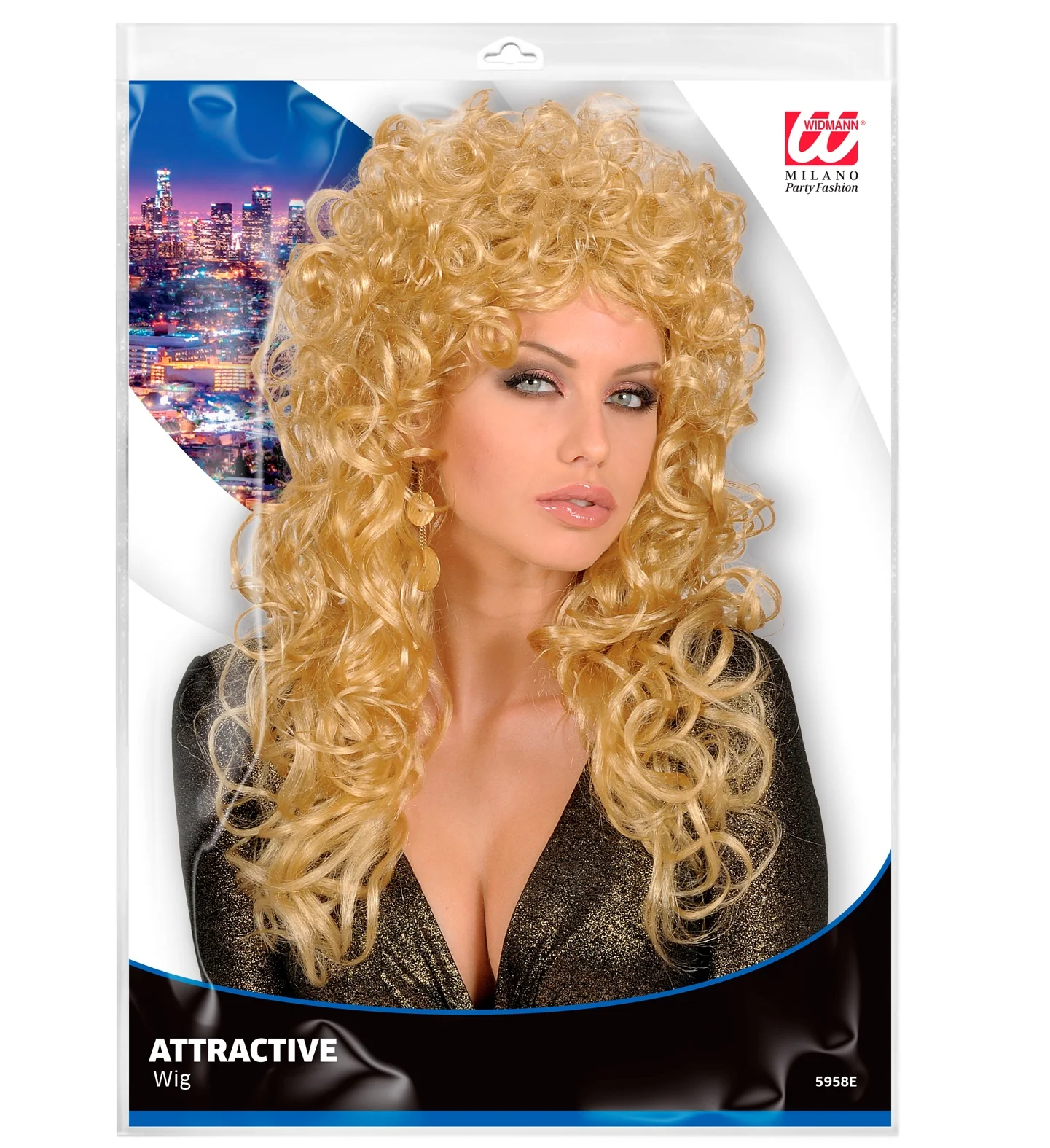 pruik krulpruik beauty blond - Image 2
