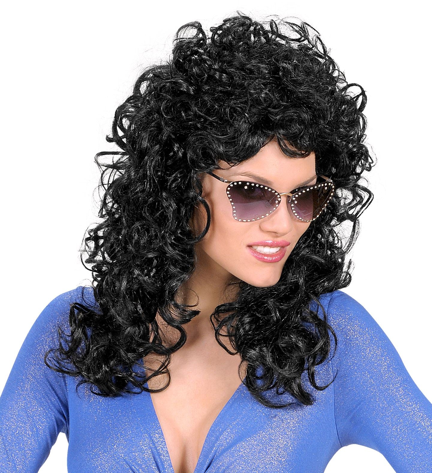 pruik krulpruik beauty zwart - Image 2