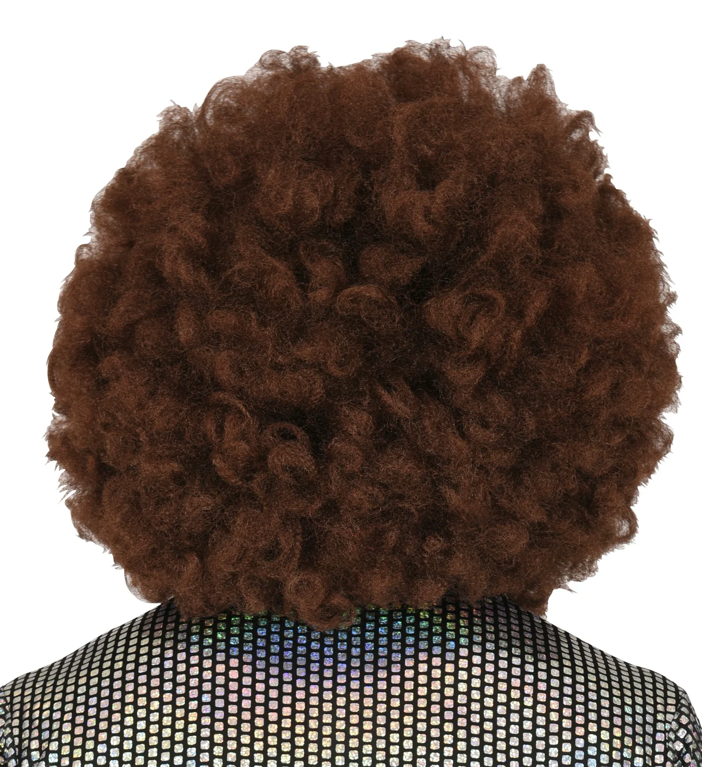 Afro pruik bruin groot - Image 3