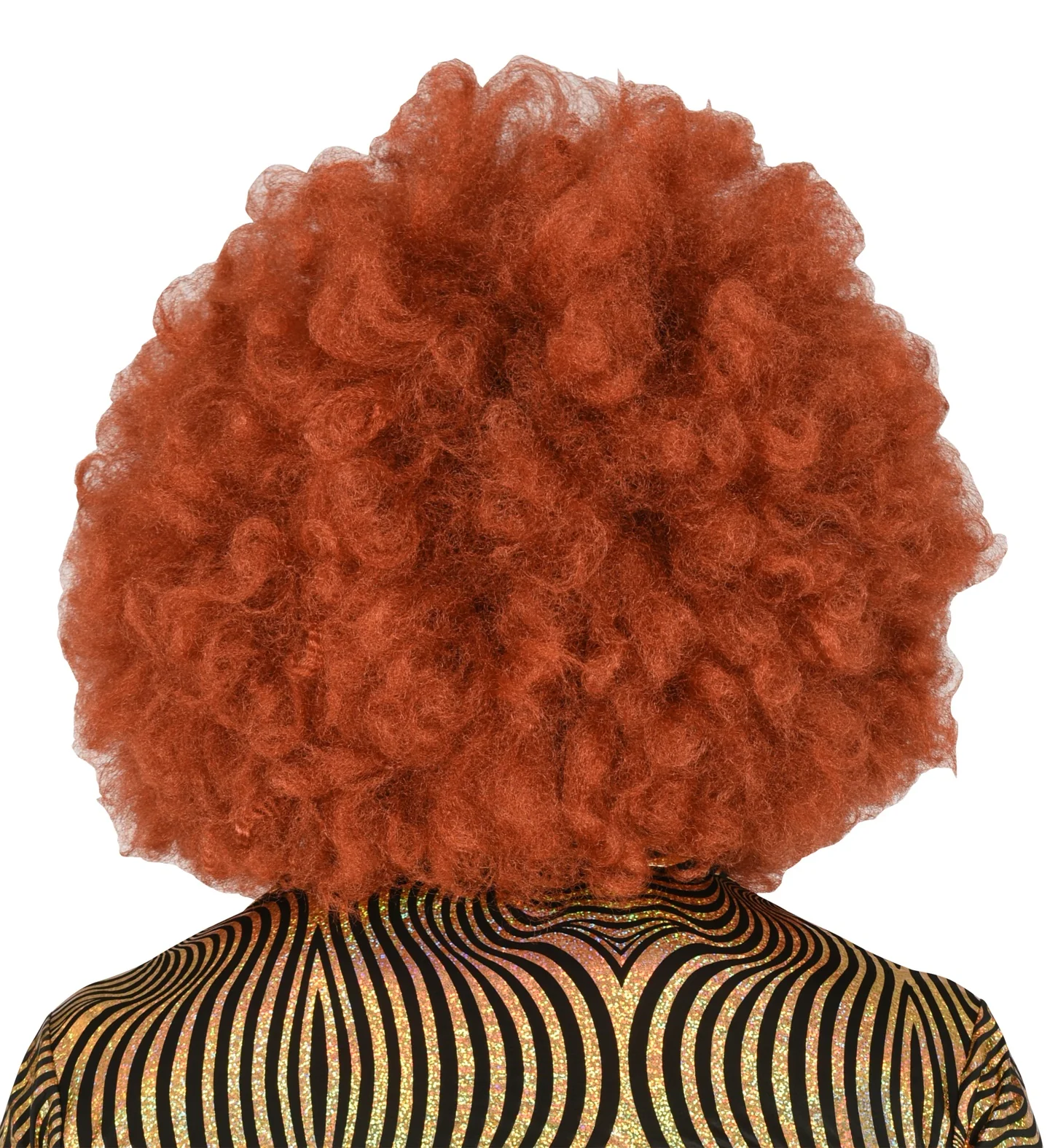 Afro pruik koper kleur groot - Image 3