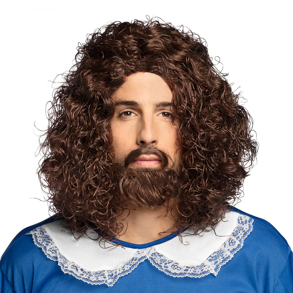 Pruik Musketier bruin D'artagnan