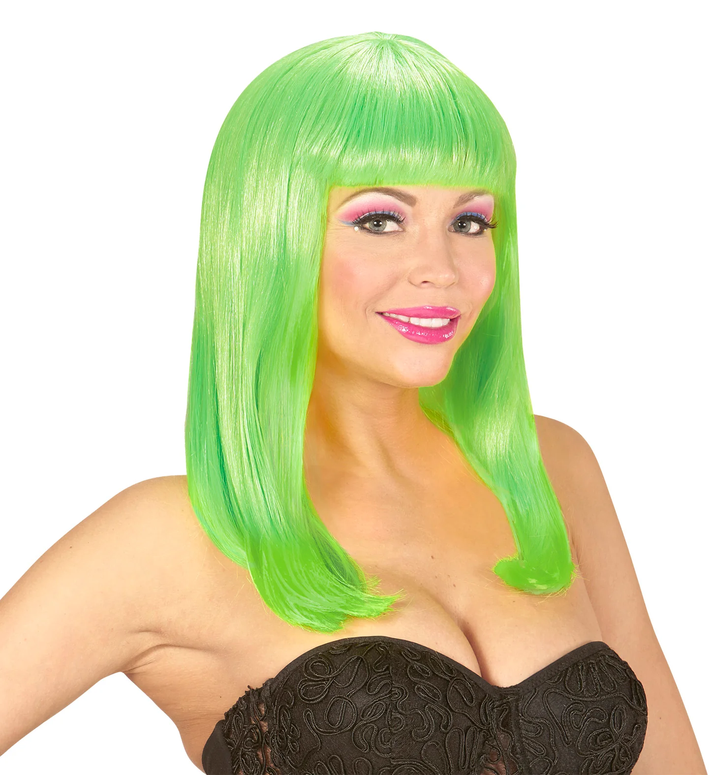 Pruik, Patsy Neon Groen - Image 3