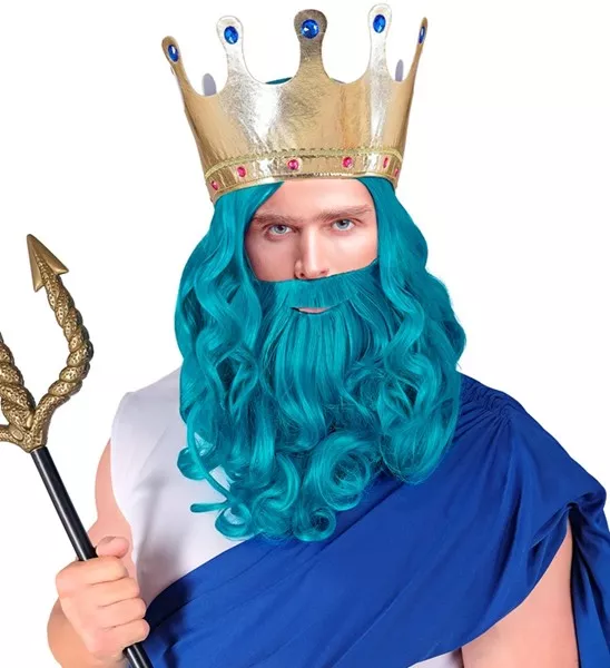 Pruik poseidon/neptunes met baard en snor Liv - Image 2
